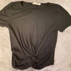 Black top with cutouts